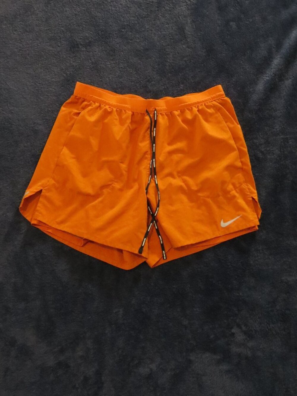 Nike Men's Dri-FIT Orange Running Shorts | Size L